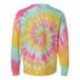 Dyenomite 240MS Multi-Color Spiral Tie-Dyed Long Sleeve T-Shirt