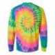 Dyenomite 240MS Multi-Color Spiral Tie-Dyed Long Sleeve T-Shirt