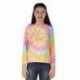 Dyenomite 24BMS Youth Multi-Color Spiral Tie-Dyed Long Sleeve