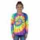 Dyenomite 24BMS Youth Multi-Color Spiral Tie-Dyed Long Sleeve