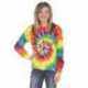 Dyenomite 24BMS Youth Multi-Color Spiral Tie-Dyed Long Sleeve