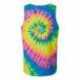 Dyenomite 420MS Multi-Color Spiral Tie-Dyed Tank Top