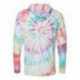 Dyenomite 430VR Tie-Dyed Long Sleeve Hooded T-Shirt