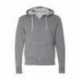 Independent Trading Co. AFX90UNZ Lightweight Full-Zip Hooded Sweatshirt