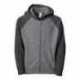 Independent Trading Co. PRM15YSBZ Youth Lightweight Special Blend Raglan Zip Hood