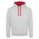 Just Hoods By AWDis JHA003 Adult Midweight Varsity Contrast Hooded Sweatshirt