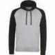 Just Hoods By AWDis JHA009 Adult Midweight Contrast Baseball Hooded Sweatshirt