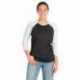 Next Level Apparel 6051 Unisex Triblend Three-Quarter Sleeve Raglan