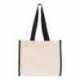 Q-Tees Q1100 14L Tote with Contrast-Color Handles