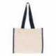 Q-Tees Q1100 14L Tote with Contrast-Color Handles