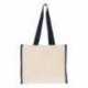 Q-Tees Q1100 14L Tote with Contrast-Color Handles