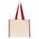 Q-Tees Q1100 14L Tote with Contrast-Color Handles