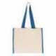 Q-Tees Q1100 14L Tote with Contrast-Color Handles