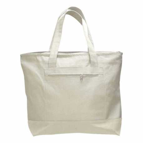 Q-Tees Q1300 19L Zippered Tote