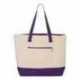 Q-Tees Q1300 19L Zippered Tote