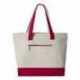 Q-Tees Q1300 19L Zippered Tote