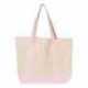 Q-Tees Q1500 34.6L Large Canvas Deluxe Tote