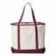 Q-Tees Q1500 34.6L Large Canvas Deluxe Tote