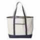 Q-Tees Q1500 34.6L Large Canvas Deluxe Tote