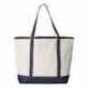 Q-Tees Q1500 34.6L Large Canvas Deluxe Tote