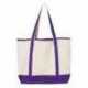 Q-Tees Q1500 34.6L Large Canvas Deluxe Tote