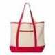 Q-Tees Q1500 34.6L Large Canvas Deluxe Tote