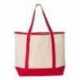 Q-Tees Q1500 34.6L Large Canvas Deluxe Tote