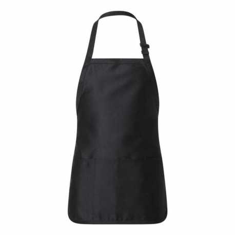 Q-Tees Q4250 Full-Length Apron with Pouch Pocket