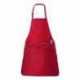 Q-Tees Q4250 Full-Length Apron with Pouch Pocket