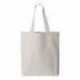 Q-Tees Q4400 11L Canvas Tote with Contrast-Color Handles