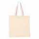 Q-Tees QTB6000 Economical Tote with Contrast-Color Handles