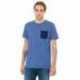 Bella + Canvas 3021 Men's Jersey Short-Sleeve Pocket T-Shirt