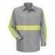 Red Kap SC30E Enhanced Visibility Long Sleeve Cotton Work Shirt