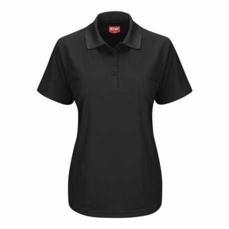 Red Kap SK97 Women's Short Sleeve Performance Knit Pocketless Core Polo