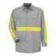 Red Kap SP14E Industrial Enhanced-Visibility Long Sleeve Work Shirt