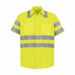 Red Kap SS24HV High Visibility Safety Short Sleeve Work Shirt