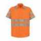 Red Kap SS24HV High Visibility Safety Short Sleeve Work Shirt