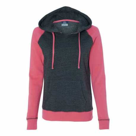 MV Sport W17127 Women's Harper Raglan Hooded Sweatshirt