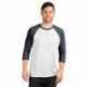 Next Level Apparel 6051 Unisex Triblend Three-Quarter Sleeve Raglan