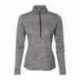 Russell Athletic QZ7EAX Women's Striated Quarter-Zip Pullover