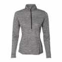 Russell Athletic QZ7EAX Women's Striated Quarter-Zip Pullover