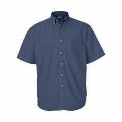 Sierra Pacific 6211 Denim Short Sleeve Shirt Tall Sizes