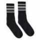 SOCCO SC100 USA-Made Striped Crew Socks