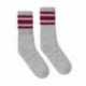 SOCCO SC100 USA-Made Striped Crew Socks