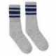 SOCCO SC100 USA-Made Striped Crew Socks