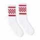 SOCCO SC300 USA-Made Checkered Crew Socks