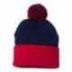 Sportsman SP15 12" Pom-Pom Cuffed Beanie