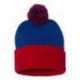 Sportsman SP15 12" Pom-Pom Cuffed Beanie