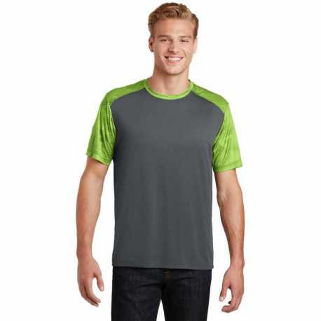 Sport-Tek ST371 CamoHex Colorblock Tee