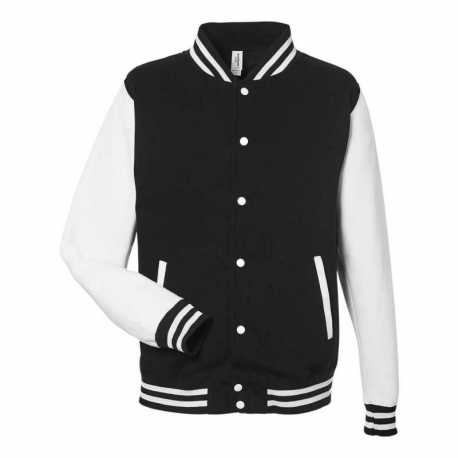 Just Hoods By AWDis JHA043 Men's Heavyweight Letterman Jacket